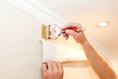 Pose de papier peint à Climbach — revêtements muraux et toiles de verre
